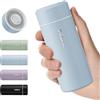 Exllena 【Serie Avanzata】Exllena Borraccia Termica Piccola - Mini Borraccia Termica 250 ml con Copertura in Acciaio Inox, Ideale per Borsa e Viaggi | Borraccia Piccola - Blu Cielo