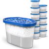 SEPERCASA Deumidificatore Casa Muffa - Set 12 Vaschette Assorbi Umidità Ambienti 500ml | Antimuffa con Cristalli Idrofili | Raccoglie Umidità in Cucina, Bagno, Armadi | Deumidificatore Portatile Neutro