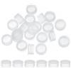 PATIKIL Tappo in Plastica per Sale e Pepaiola 19mm/0,75, Tappi di Ricambio per Bottiglie Tappo Terminale Rotondo Trasparente Riutilizzabile per Vasi Bottiglie Pipe, 50 Pezzi