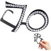 Zerodeko Occhiali da sole con numeri per 70° compleanno, montatura con strass, divertenti occhiali da sole per 70° compleanno, anniversario, decorazioni per feste