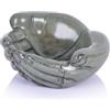 oliruim Ciotola decorativa in ceramica a forma di mano, versatile ciotola a forma di mano per piante grasse, supporto in cristallo, ciotola per chiavi, ingresso, soggiorno, libreria, decorazione per