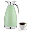 OnePine 2 L Caraffa Termica in acciaio inox Isolamento caffettiera pot Isolamento sottovuoto a doppia parete Teiere Doppio uso calda e fredda (Verde)