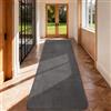 Puremy Tappeto passatoia soffice a pelo corto, 60 x 200, grigio scuro