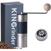 KINGrinder 【Argento】KINGrinder K1 macinacaffè manuale manico dritto inox