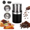 Buithafu Macinino elettrico da 200 W per caffè e spezie con 2 contenitori in acciaio inox per macinare umido e secco, macinacaffè e noci