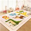 JynxtoyZeal Tappeto Stampa Animale 80x120cm, Tappeto in Poliestere con Animali Safari, Tappetos Decorativo Antiscivolo per Soggiorno Camera