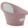 Shnuggle Bagnetto per neonato, supporto integrato e schienale morbido, adatto fin dalla nascita, supporto per seggiolino per vasca da bagno con spina inclusa, rosa fiore