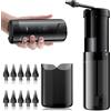OHFAMO Rimuovi Cerume Pulitore Orecchie Lavaggio Orecchie Doccia Orecchio per Adulti - Pulitore Orecchie Elettrico 5 Modalità Display LCD IPX5 Dispositivo Pulizia Orecchie Ricaricabile Ear Cleaner