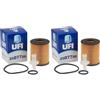 UFI Filters, Filtro Olio 25.077.00, Filtro Olio per Ricambio, Adatto a Auto, Applicabile su Diversi Modelli Lexus e Toyota (Confezione da 2)