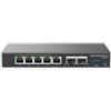 Grandstream Networks GCC6010 switch di rete Gigabit Ethernet (10/100/1000) Supporto Power over (PoE) Nero, Argento [GCC6010]