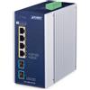PLANET IGS-1000-4UP2X switch di rete 2.5G Ethernet (100/1000/2500) Supporto Power over (PoE) Alluminio, Blu [IGS-1000-4UP2X]