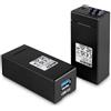 Lindy 42707 moltiplicatore AV Trasmettitore e ricevitore Nero [42707]