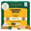 VAHDAM Tisana alla Curcuma e Spezie | 100 Filtri Piramidali | Senza Caffeina | Miscela con Cannella, Cardamomo, Zenzero, Chiodi di Garofano e Pepe Nero | Ingredienti Naturali | Confezionato in India