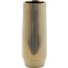 Vaso da Fiori Dorato a Righe in Ceramica H36 cm | EDG