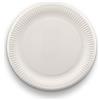 Eco to go Piatti piani in cartoncino bio 23 cm - bianco