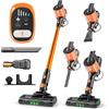 Hearten Aspirapolvere Senza Fili, Aspirapolvere Leggero 48000Pa/450W/60Min, Display LED, Spazzola V-Anti-Groviglio, 60dB Silenzioso, Comando One-Touch, Auto, per Tappeti, Pavimenti e Peli di Animali