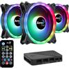 Aerocool Kit Ventole 120x120 Aerocool Duo 12 Pro ARGB, 3-Pack incl. Controller