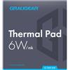 Graugear Pad termico Graugear per CPU o memoria 100x100x1mm/100x100x1.5mm Grigio [G-TMP-6W]