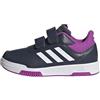 adidas Unisex - Bambini e Ragazzi Tensaur Hook And Loop Shoes, Shadow Navy/Cloud White/Flash Pink, 28 1/2 EU