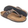 Primo Calzature Sandali Uomo Estivi, Infradito in Pelle, Eleganti Ciabatte Estive in Cuoio, Sandalo per Mare, Casa, Spiaggia Made in Italy (Caffè, Sistema Taglie Calzature EU, Adulto, Uomo, Numero, Media, 43)