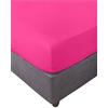 Miracle Home. Lenzuolo con angoli 100% microfibra garzata, regolabile, elastico e antipeeling. 150X200. Letto 150. Fucsia