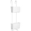 TATAY Mensola Doccia Senza Fori Facile da Pulire 100% Inossidabile | Mensola Doccia Bagno | Misure 20x13x59 cm | Resistente all'Umidità | Resistente alla Corrosione | Drenaggio Rapido, Bianco