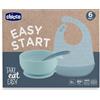 Chicco Easy Start Set Pappa Silicone Azzurro 6M+