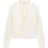 GUESS JEANS CARDIGAN DONNA - GUESS JEANS BIANCO - W6YR42 Z1103