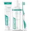 elmex Kit Sensitive Denti Sensibili 3in1 Dentifricio, Spazzolino e Collutorio, 24h di Protezione per Denti Sensibili