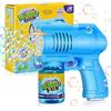 FORMIZON Pistola Bolle di Sapone, Bubbles Pistola Sparabolle di Sapone 4000+/Min, Spara Bolle di Sapone Automatico con Soluzione da 130 ml, Pistola Sparabolle per Festa/Nozze (Blu)