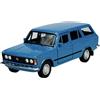 Generisch Welly - Modellino di auto compatibile con FIAT 125p 125 P station wagon, blu, Polski, FIAT ca 1/34-1/39, in metallo, in scatola