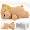 Yeqivo Peluche Koala a Forma di Orsacchiotto Addormentato, Bambola del Sonno per Bambini, Regalo per Neonati e Ragazzi (50CM, Khaki)