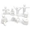 Generic 8 figure dipinte Mecha Chameleon stampate in 3D, non verniciate, 3D Mecha Chameleon, figure umane fai da te, multi pose in PLA bianco, da 1,37 a 9,5 cm, per arte fai da te e giochi di famiglia (#A)