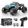 YESHIN Veicolo anfibio telecomandato 1:14, 4WD RC Auto fuoristrada con luce e 2 batterie, 2,4 GHz, monstertruck da 2,4 GHz, regalo per bambini e adulti, auto giocattolo per sabbia, acqua e terreno