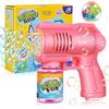FORMIZON Pistola Bolle di Sapone, Bubbles Pistola Sparabolle di Sapone 4000+/Min, Spara Bolle di Sapone Automatico con Soluzione da 130 ml, Pistola Sparabolle per Festa/Nozze (Rosa)