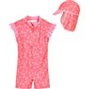 Playshoes Costume Intero e Berretto da Bagno con Protezione UV 50+ Protezione Solare