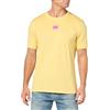 Hugo T-Shirt da Uomo a Costine Girocollo Regular Fit con Logo Centrale, Frappè alla Banana, XL