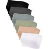 Geyoga 6 Reggiseni (XXL, Nero, Beige, Bianco, Grigio, Antracite, Verde Oliva)