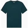 Emporio Armani T-shirt girocollo elastica testurizzata da uomo, verde, taglia L, Verde, L
