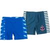 Playshoes Costume da Bagno Unisex per Bambini (Confezione da 2), Pantaloncini Squalo + Maritim, 86-92