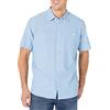 Amazon Essentials Uomo Camicia in Chambray a Manica Corta vestibilità Regular