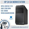 HP Z4 G4 Workstation Cpu intel Xeon W-2123 Ram 32gb DDR4 SSD 480 Gb Win11Pro
