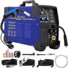 VELPAX 200Amp Saldatrice a filo Continuo Con Gas, 230V 3 in 1 con gas no senza gas/stick/lift tig/saldatura a punti saldatrice di filo animato 0,8 mm per principianti e saldatori professionisti