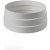 JoyousMall Anello di riduzione rotondo da 100 mm a 200 mm, adattatore per condotto per aspiratori da cucina, sistemi di ventilazione, connettore flessibile per tubo flessibile