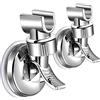 Juliyeh 2 pz supporto per soffione doccia regolabile rimovibile staffa supporto da parete ventosa doccia testa staffa senza foratura per casa hotel bagno
