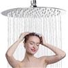 Gowkeey Soffione Doccia 12 Pollici, Doccia Fisso Piazza, Soffione per Doccia in Inox 304, Testa Doccia Regolabile 360°, Può essere installato a parete o a soffitto 20CM (12 pollici - Rotondo)