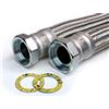 H2O-Flex Tubo corazzato 2 1/2 ÜM x 2 1/2, DN60, acqua utile, acciaio inossidabile, lunghezza 70 cm, made in Germany