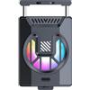 Ldbuejiaja Ventola per fotocamera, sistemi di raffreddamento a semiconduttori integrati, monitor della temperatura con luce LED di ricarica USB C, live streaming