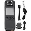 Generic Fotocamera per il corpo, 1080p con obiettivo rotante a 180°, visione notturna IR, riduzione del rumore, LCD da 1,3, supporta scheda TF da 256 GB, include clip e cavo, 4,1 x 1,4 x 0,7 pollici, 10,4 x