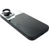 SYSTEM-S Zoom Lens 3X Tele Obiettivo Filtro con Custodia Nero per iPhone 14 Pro